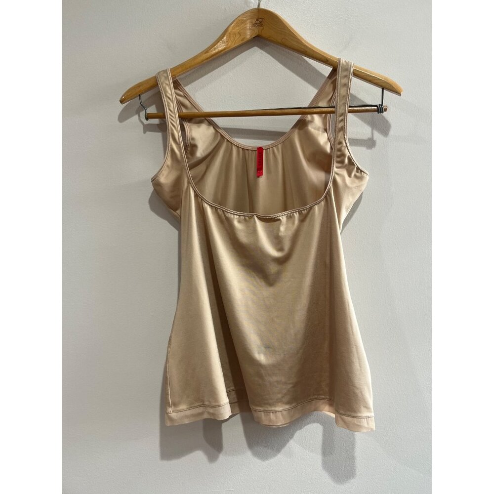 Spanx Open Bust Compression Tank Top Womens 1X Nude Shapewear - Picture 1 of 7